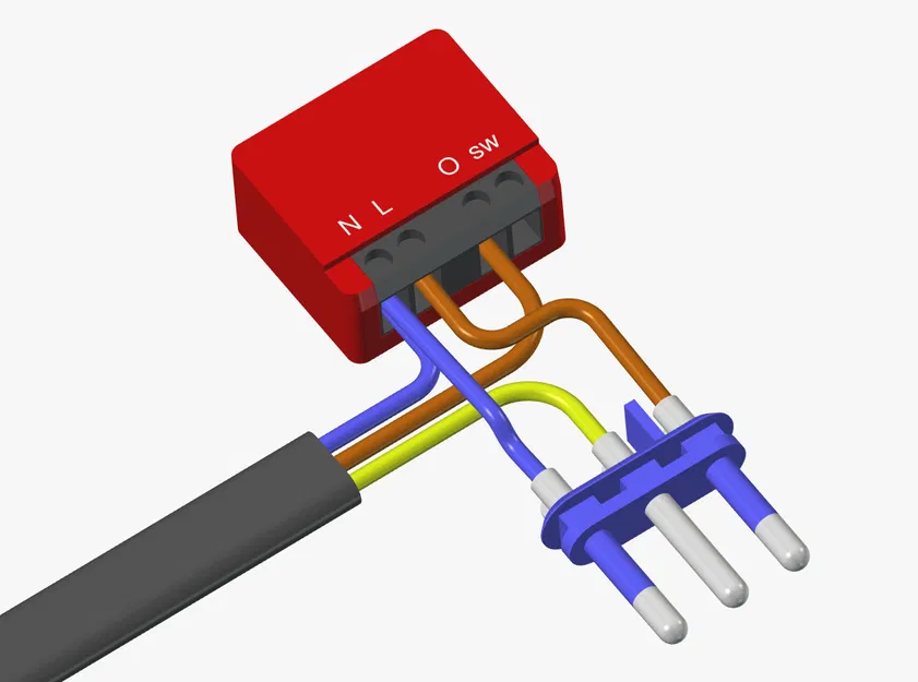 Polypool 410 thông minh: Vỏ gắn Shelly 1PM Mini Gen3 (Wi‑Fi + đo điện) - Image 5