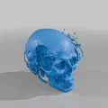 Cyberpunk Skull STL – Sọ Cyberpunk phong cách tương lai - Thumbnail 1
