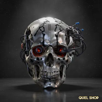 Cyberpunk Skull STL – Sọ Cyberpunk phong cách tương lai
