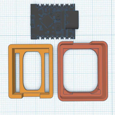 Vỏ Nodemcu ESP32-C3 SuperMini (ít tốn filament hơn) // Remix