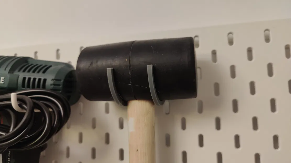 Móc treo búa cao su cho Ikea Skadis (Ikea Skadis Rubber Mallet Hooks) - Image 1