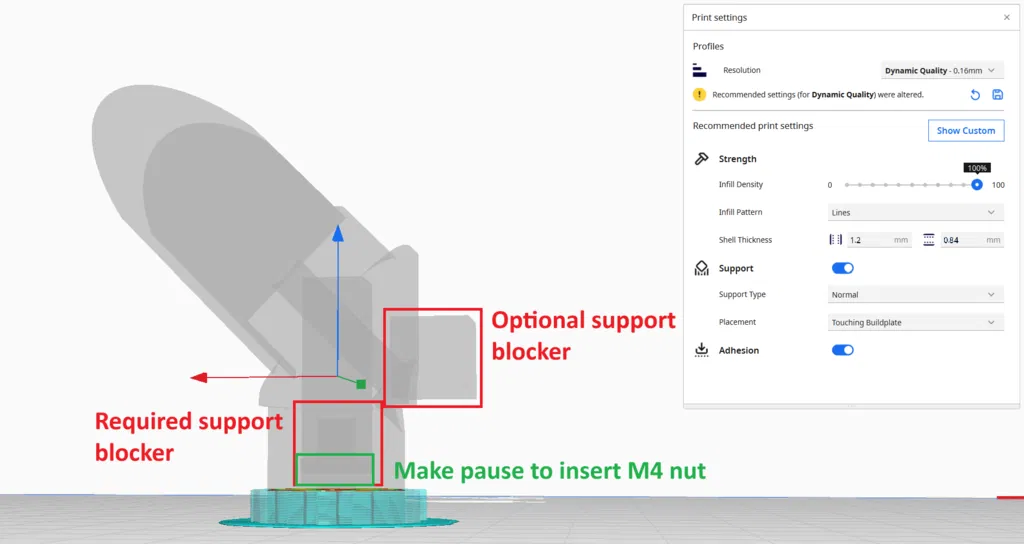 Ngàm Quadlock giấu trong ống (Quadlock mount inside tube) - Image 7