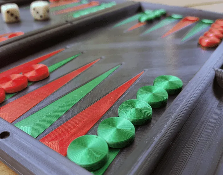 Bộ Backgammon với bản lề nam châm - Image 3