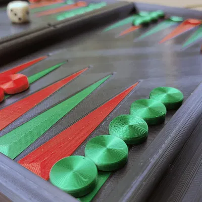 Bộ Backgammon với bản lề nam châm