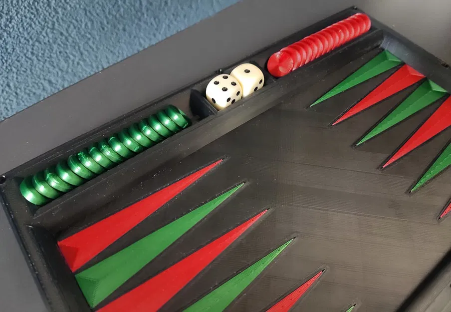 Bộ Backgammon với bản lề nam châm - Image 4