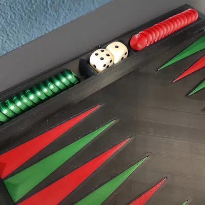 Bộ Backgammon với bản lề nam châm
