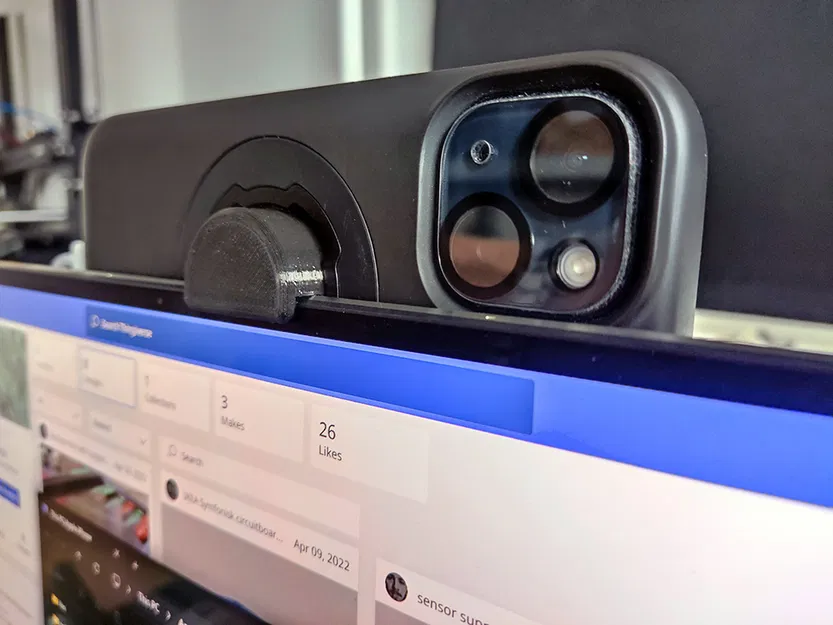 Giá gắn webcam laptop Quadlock (dùng điện thoại làm webcam) - Image 5