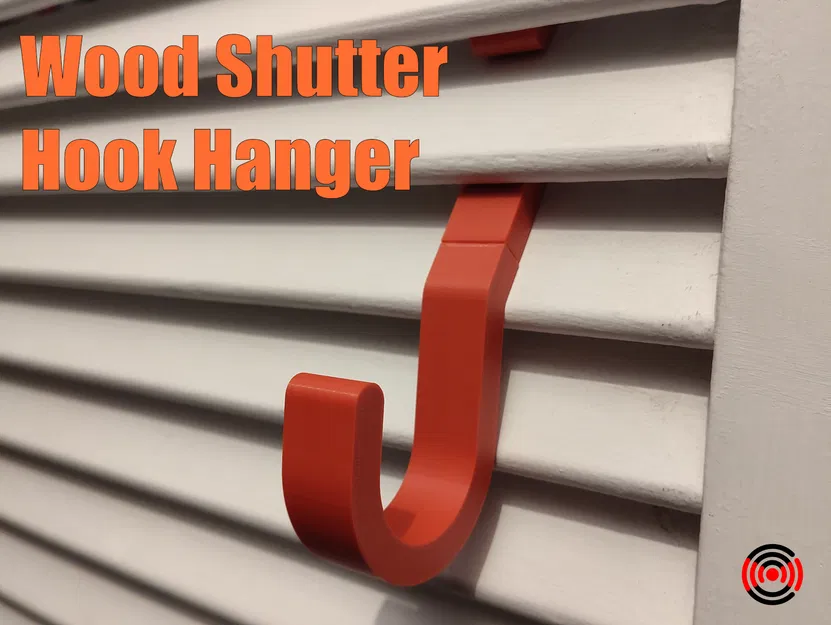 Móc Treo Áo Cho Cửa Chớp Gỗ (Wood Shutter Hook Hanger) - Image 1