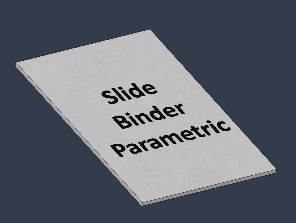 Slide Binder Parametric - Thumbnail 2