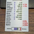Bảng màu điện trở dạng thẻ bỏ ví (Resistor colors wallet cheatsheet) - Thumbnail 1