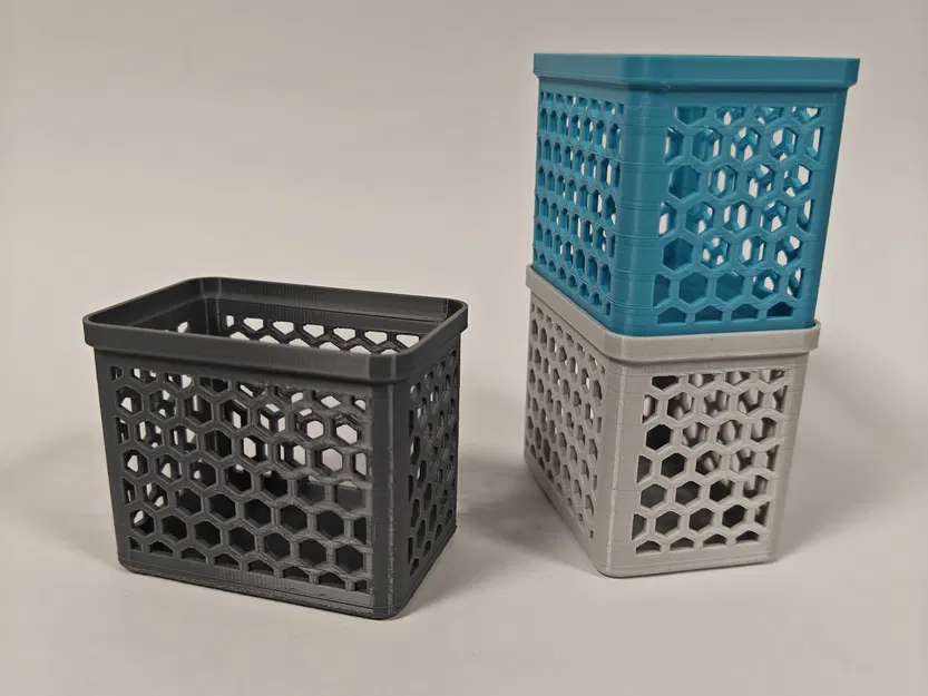 Khay Organizer Xếp Chồng | 3 Kích Thước | Họa Tiết Hex - Image 1