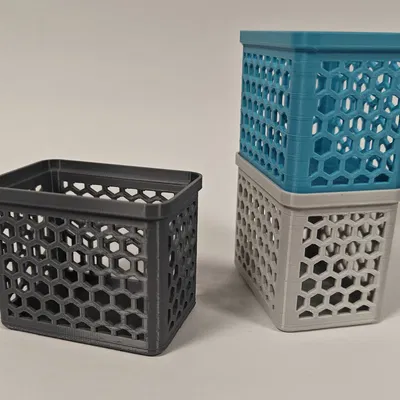 Khay Organizer Xếp Chồng | 3 Kích Thước | Họa Tiết Hex