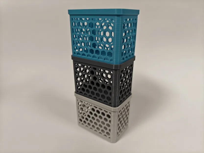 Khay Organizer Xếp Chồng | 3 Kích Thước | Họa Tiết Hex - Image 2