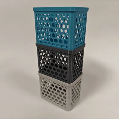 Khay Organizer Xếp Chồng | 3 Kích Thước | Họa Tiết Hex