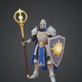 Hiệp Sĩ Thánh Holy Paladin Sun Knight – Khiên Rạng Ngời & Trượng Thánh - Thumbnail 1