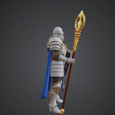 Hiệp Sĩ Thánh Holy Paladin Sun Knight – Khiên Rạng Ngời & Trượng Thánh