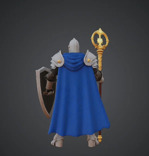 Hiệp Sĩ Thánh Holy Paladin Sun Knight – Khiên Rạng Ngời & Trượng Thánh - Image 3