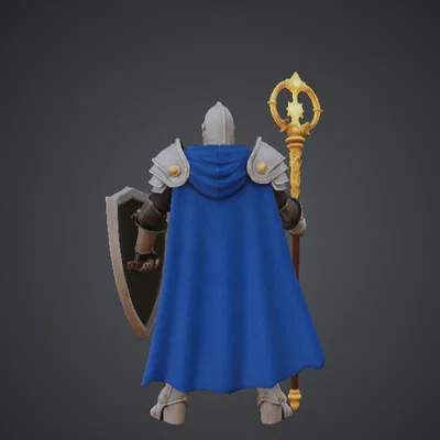 Hiệp Sĩ Thánh Holy Paladin Sun Knight – Khiên Rạng Ngời & Trượng Thánh