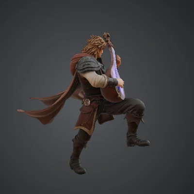 Thi Sĩ Huyền Thuật với Đàn Lute Ma Pháp – Nhạc Công Fantasy