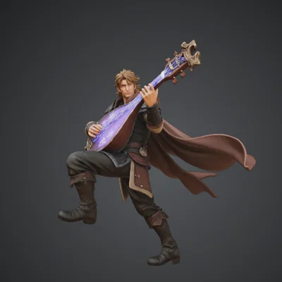 Thi Sĩ Huyền Thuật với Đàn Lute Ma Pháp – Nhạc Công Fantasy