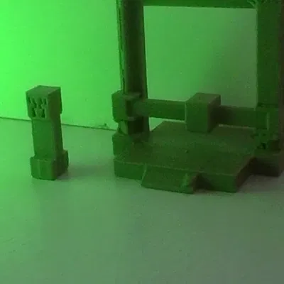 Máy in 3D có in hình creeper lên trên