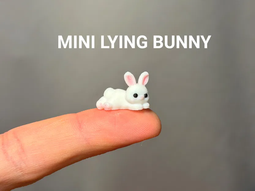 Thỏ Mini Nằm (Mini Lying Bunny) - Image 1