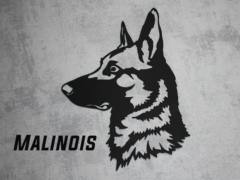 Tranh treo tường chó Malinois (Belgian Shepherd) - Image 1