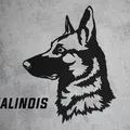 Tranh treo tường chó Malinois (Belgian Shepherd) - Thumbnail 1