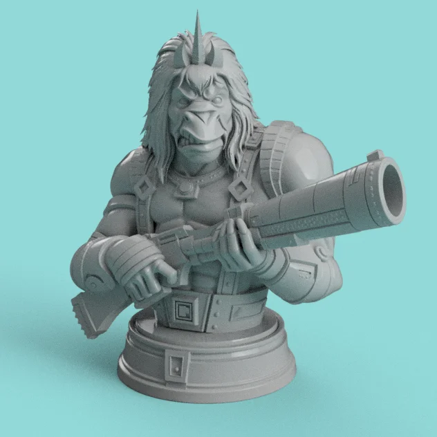 Hornrak the Pipebreaker – Bust fanart siêu chi tiết… 1