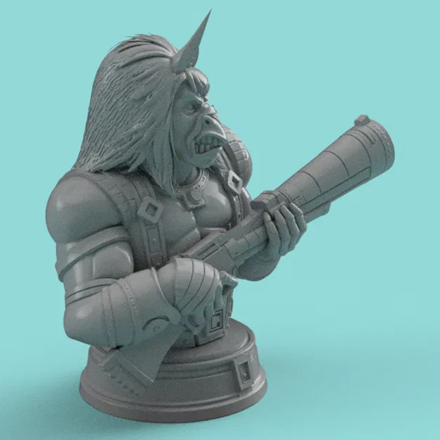 Hornrak the Pipebreaker – Bust fanart siêu chi tiết (Support Required) - Image 2