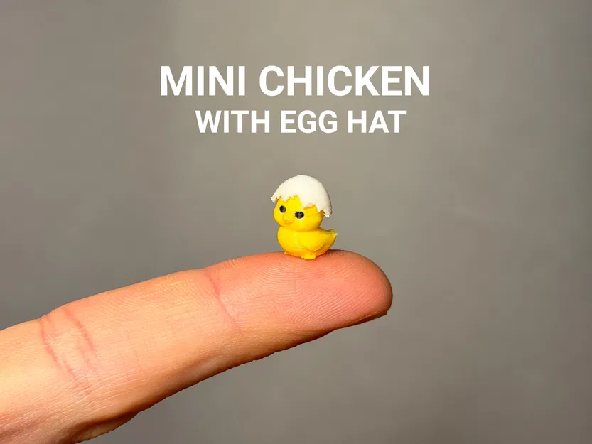 Gà Con Mini Đội Mũ Vỏ Trứng - Image 1