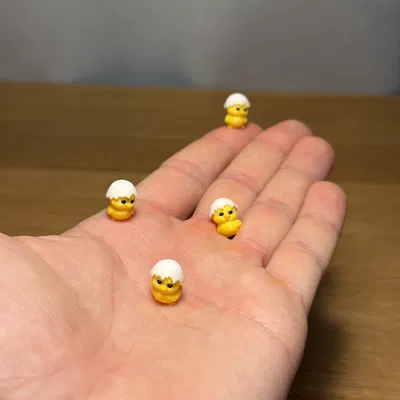 Gà Con Mini Đội Mũ Vỏ Trứng