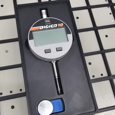 Khay Gridfinity cho đồng hồ so điện tử TESA DIGICO 10 – Organizer dụng cụ đo