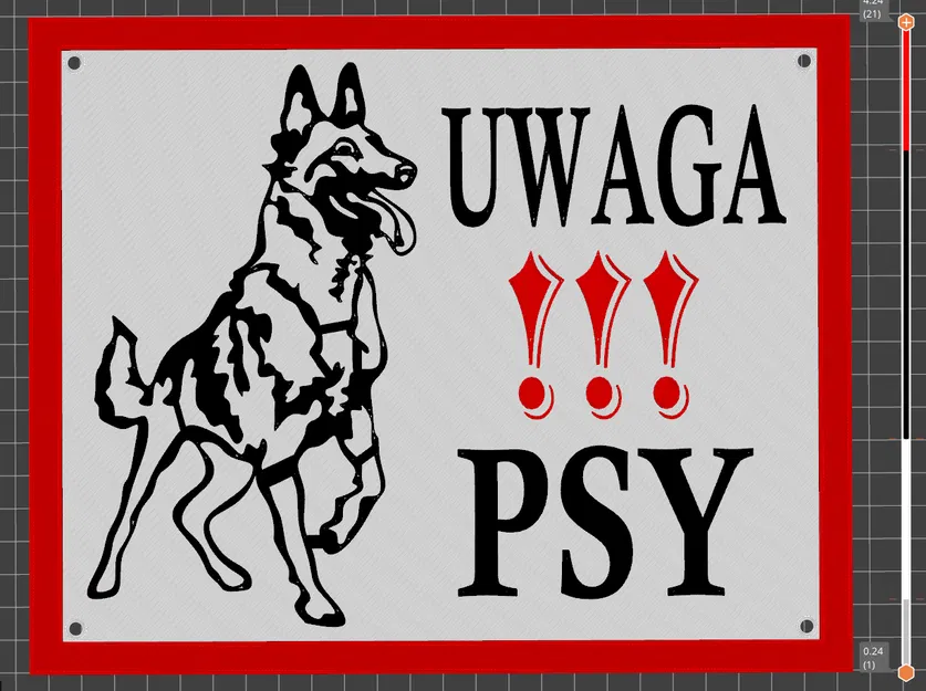 Uwaga Psy – Bảng cảnh báo có chó - Image 1