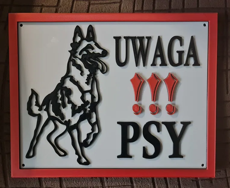 Uwaga Psy – Bảng cảnh báo có chó - Image 2