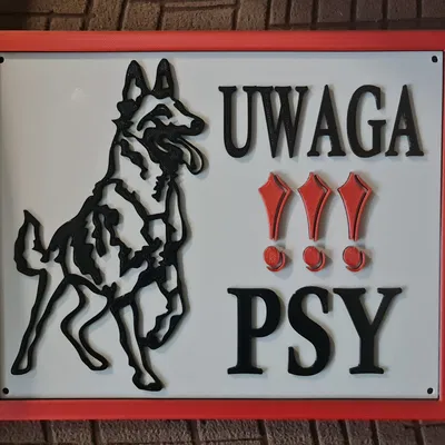 Uwaga Psy – Bảng cảnh báo có chó