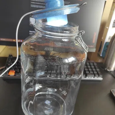 Nắp đèn terrarium/aquarium cho hũ BIG JAR (lỗ ~90mm)