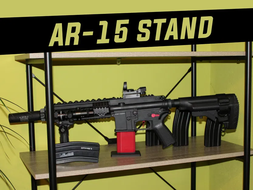 Giá trưng bày súng airsoft AR-15 / M4 / M16 (có khóa) - Image 1