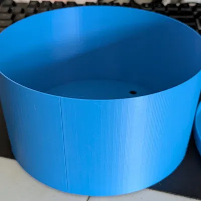 Chậu Tròn Lớn và Dĩa Lót Chậu