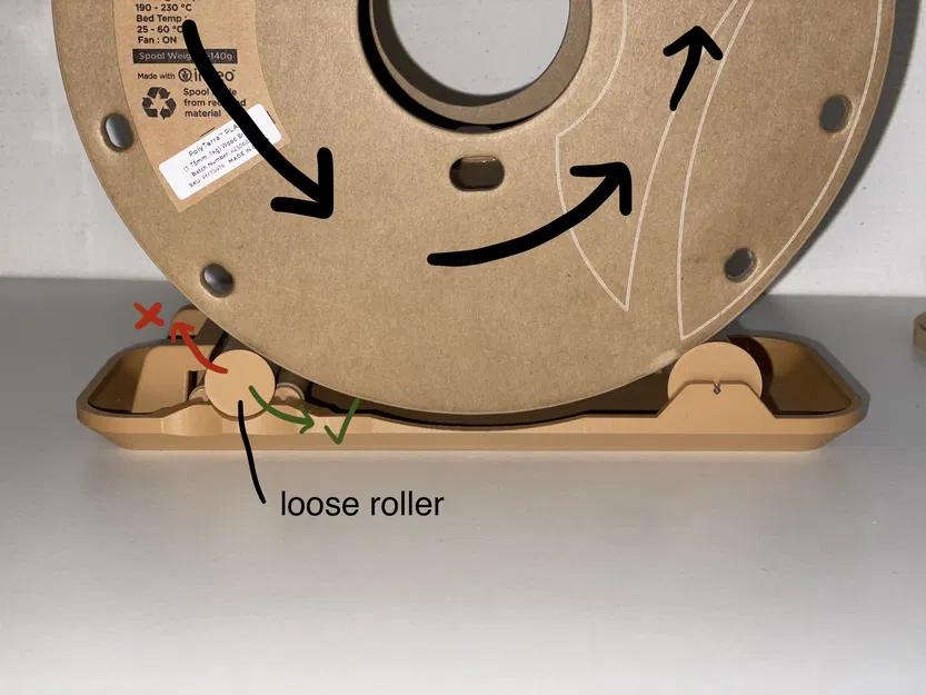 Giá đỡ cuộn filament cho drybox (không cần ball bearings) - Image 5