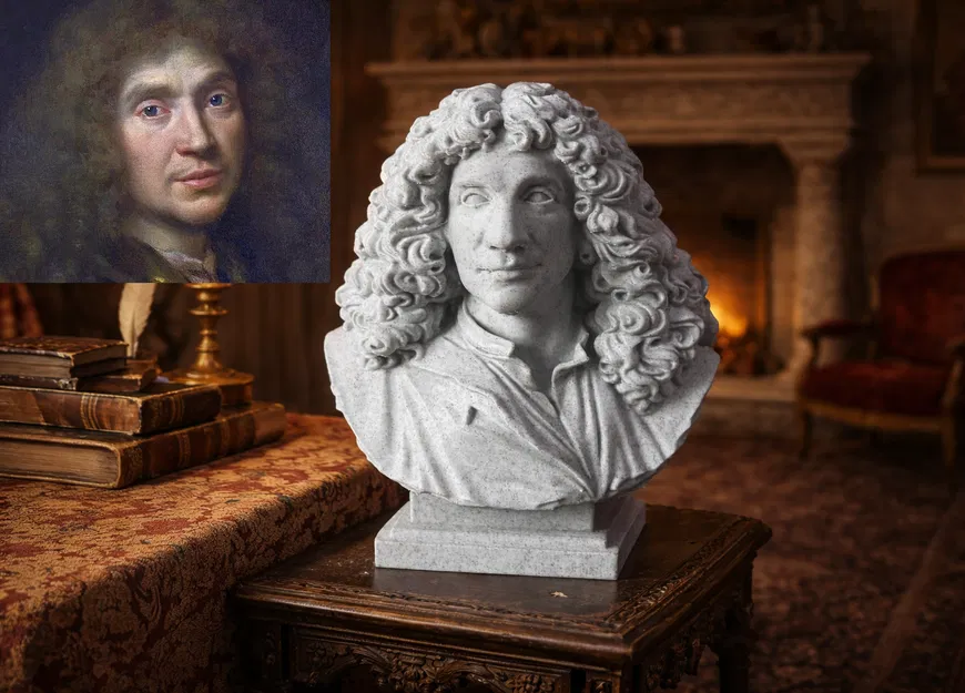 Molière (Jean-Baptiste Poquelin) - Buste - Image 1