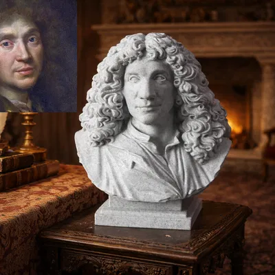 Molière (Jean-Baptiste Poquelin) - Buste