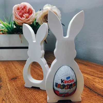Thỏ Kinder – Giá đỡ thỏ Phục Sinh cho trứng Kinder Surprise