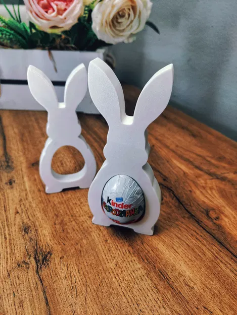Thỏ Kinder – Giá đỡ thỏ Phục Sinh cho trứng Kinder Surprise - Image 2