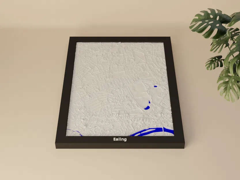 Ealing, United Kingdom - 3D Miniature (Mô hình địa hình 3D) - Image 2