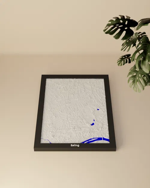 Ealing, United Kingdom - 3D Miniature (Mô hình địa hình 3D) - Image 3