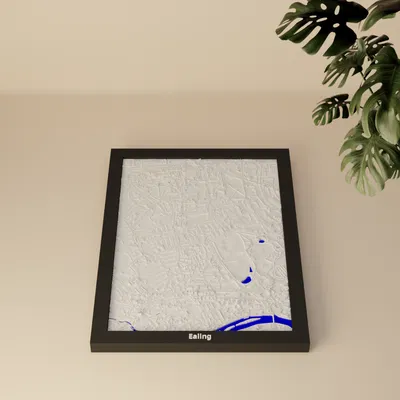 Ealing, United Kingdom - 3D Miniature (Mô hình địa hình 3D)