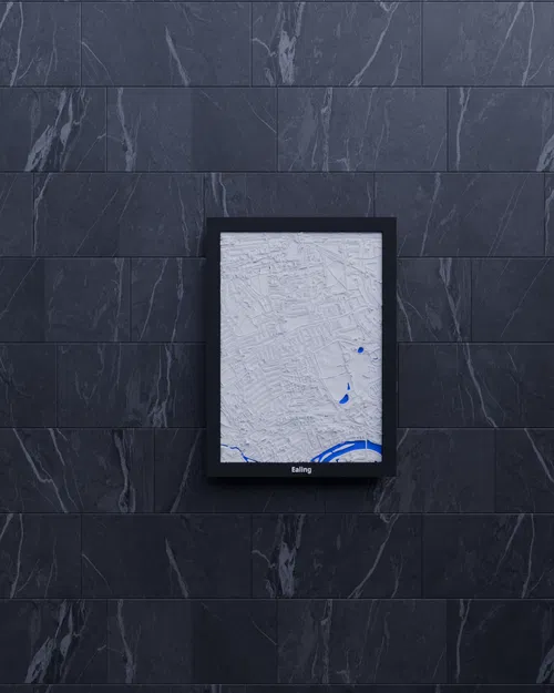 Ealing, United Kingdom - 3D Miniature (Mô hình địa hình 3D) - Image 5