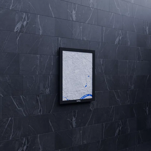 Ealing, United Kingdom - 3D Miniature (Mô hình địa hình 3D) - Image 6