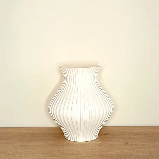 Bình hoa Vase "Galet Strié" - Image 2